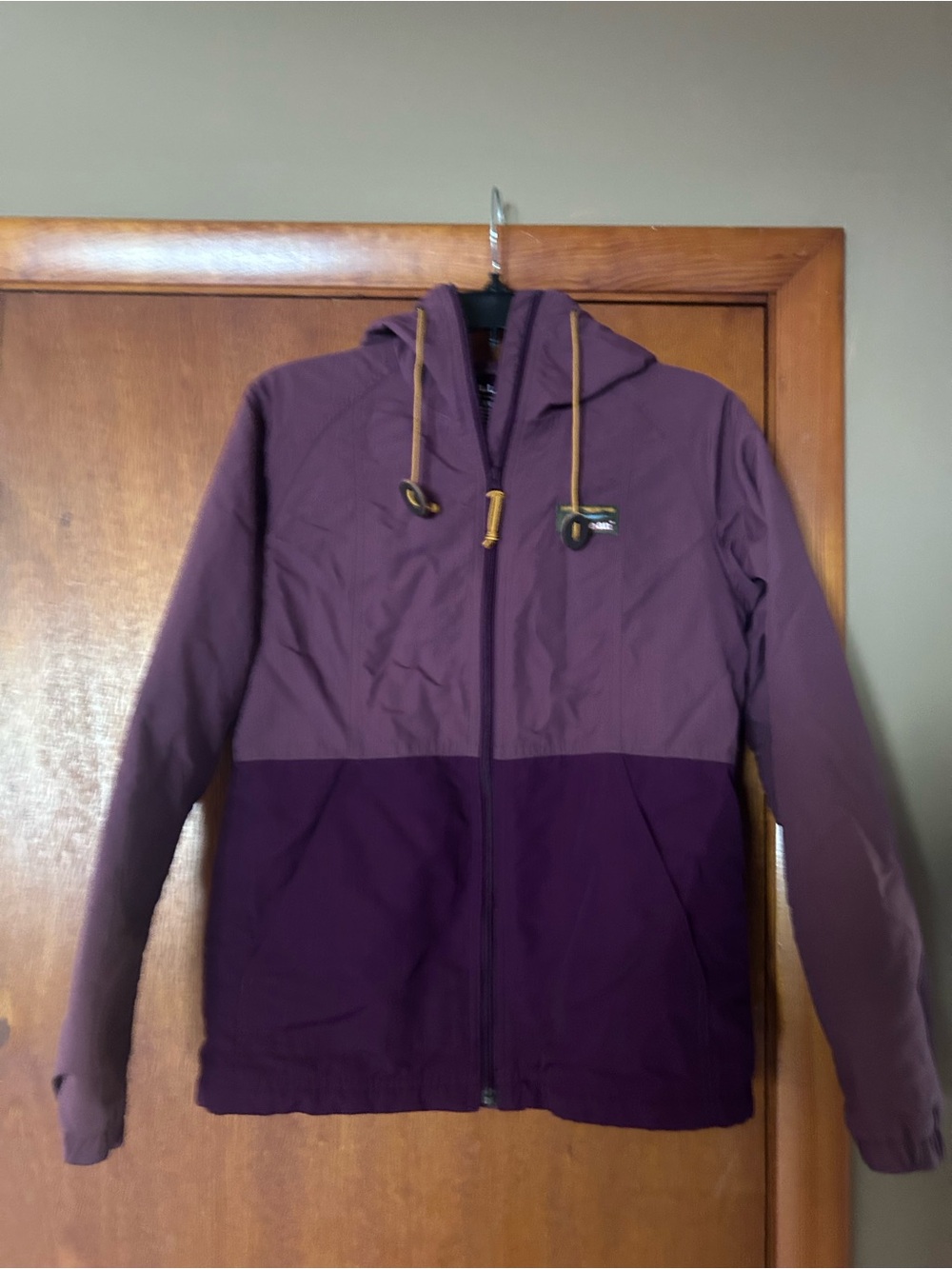 L.L. Bean Plum Hooded Jacket